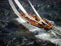 under full sail